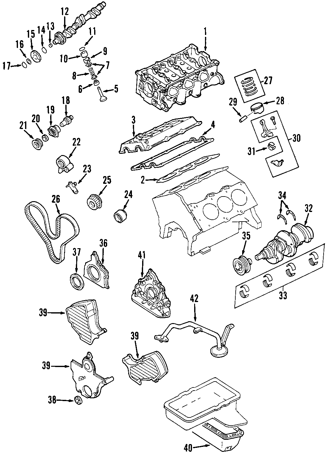 3CAMSHAFT & TIMING. CRANKSHAFT & BEARINGS. CYLINDER HEAD & VALVES. LUBRICATION. MOUNTS. PISTONS. RINGS & BEARINGS.https://images.simplepart.com/images/parts/motor/fullsize/F661040.png