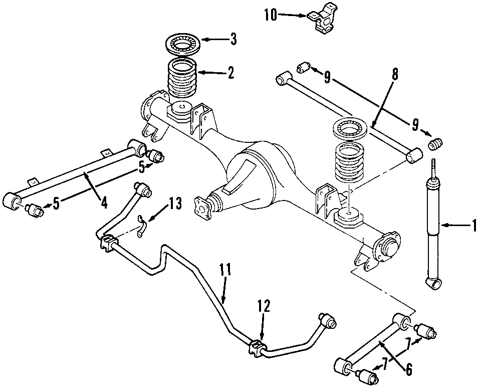 1REAR SUSPENSION. REAR AXLE. STABILIZER BAR. SUSPENSION COMPONENTS.https://images.simplepart.com/images/parts/motor/fullsize/F661100.png