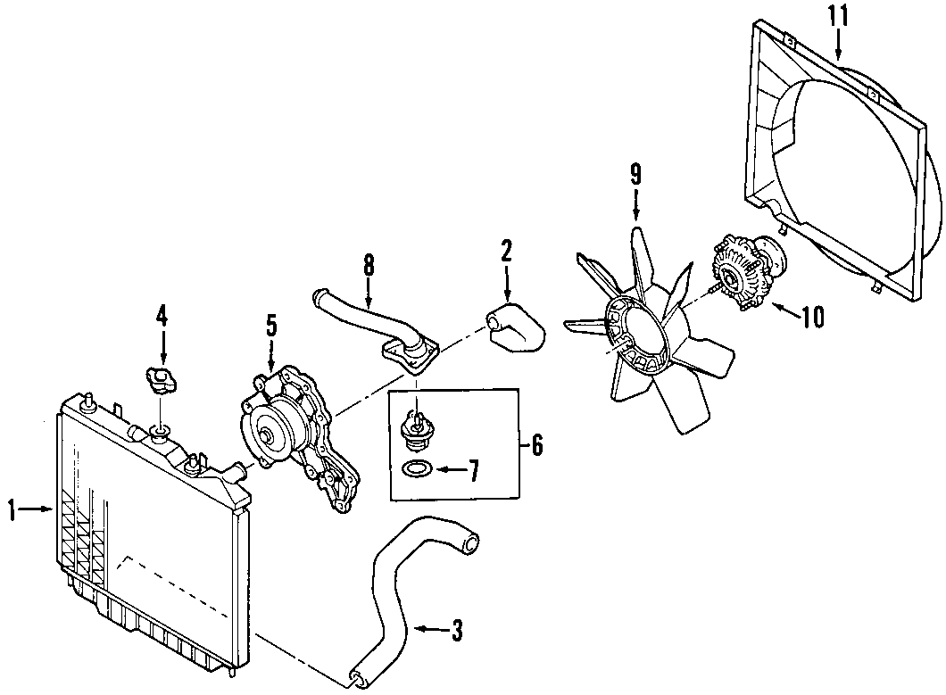 4COOLING SYSTEM. COOLING FAN. RADIATOR. WATER PUMP.https://images.simplepart.com/images/parts/motor/fullsize/F664030.png