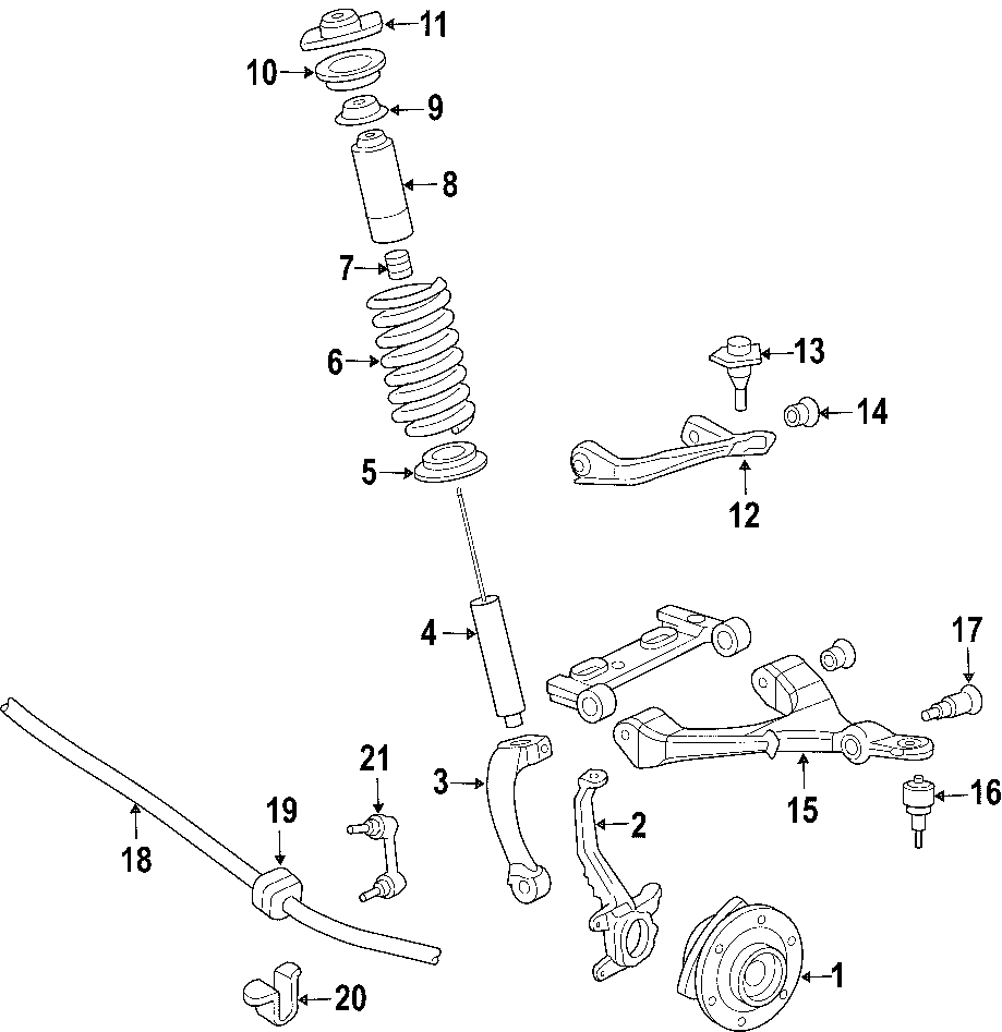 15FRONT SUSPENSION. LOWER CONTROL ARM. STABILIZER BAR. SUSPENSION COMPONENTS. UPPER CONTROL ARM.https://images.simplepart.com/images/parts/motor/fullsize/F671150.png