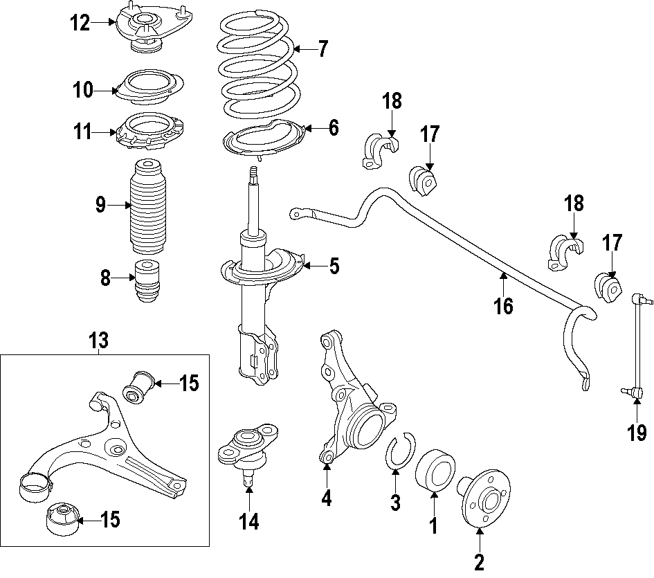 9FRONT SUSPENSION. LOWER CONTROL ARM. STABILIZER BAR. SUSPENSION COMPONENTS.https://images.simplepart.com/images/parts/motor/fullsize/F67A060.png