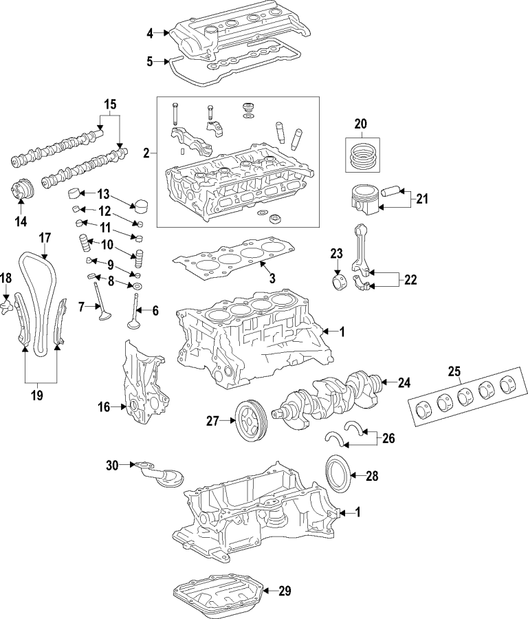 21Camshaft & timing. Crankshaft & bearings. Cylinder head & valves. Lubrication. Mounts. Pistons. Rings & bearings.https://images.simplepart.com/images/parts/motor/fullsize/F67C050.png