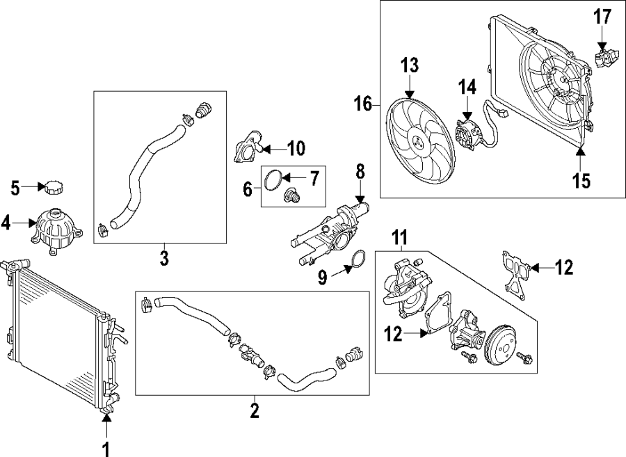 COOLING SYSTEM. COOLING FAN. RADIATOR. WATER PUMP.https://images.simplepart.com/images/parts/motor/fullsize/F67E010.png