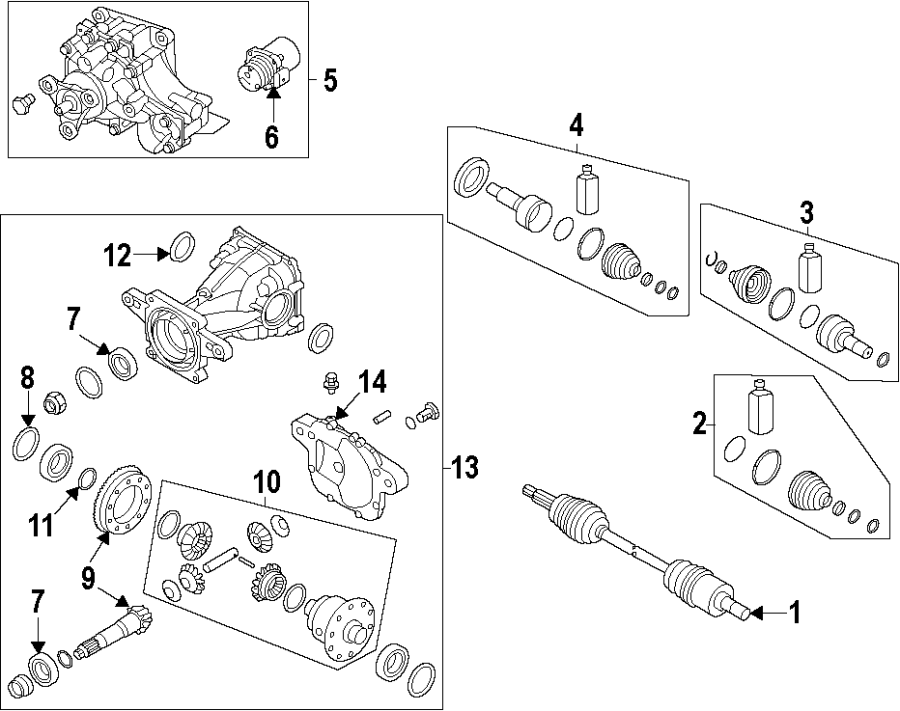 4Rear axle. Axle shafts & joints. Differential. Drive axles. Propeller shaft.https://images.simplepart.com/images/parts/motor/fullsize/F67O080.png