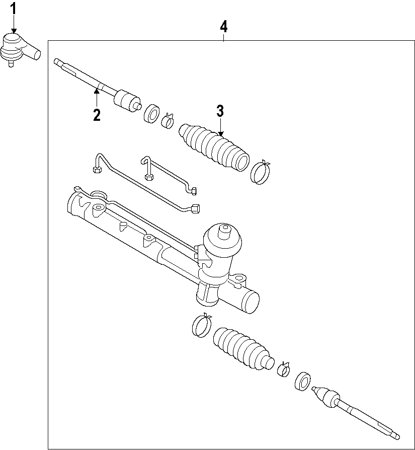 Diagram STEERING GEAR & LINKAGE. for your 2023 Mazda CX-5  2.5 S Carbon Edition Sport Utility 