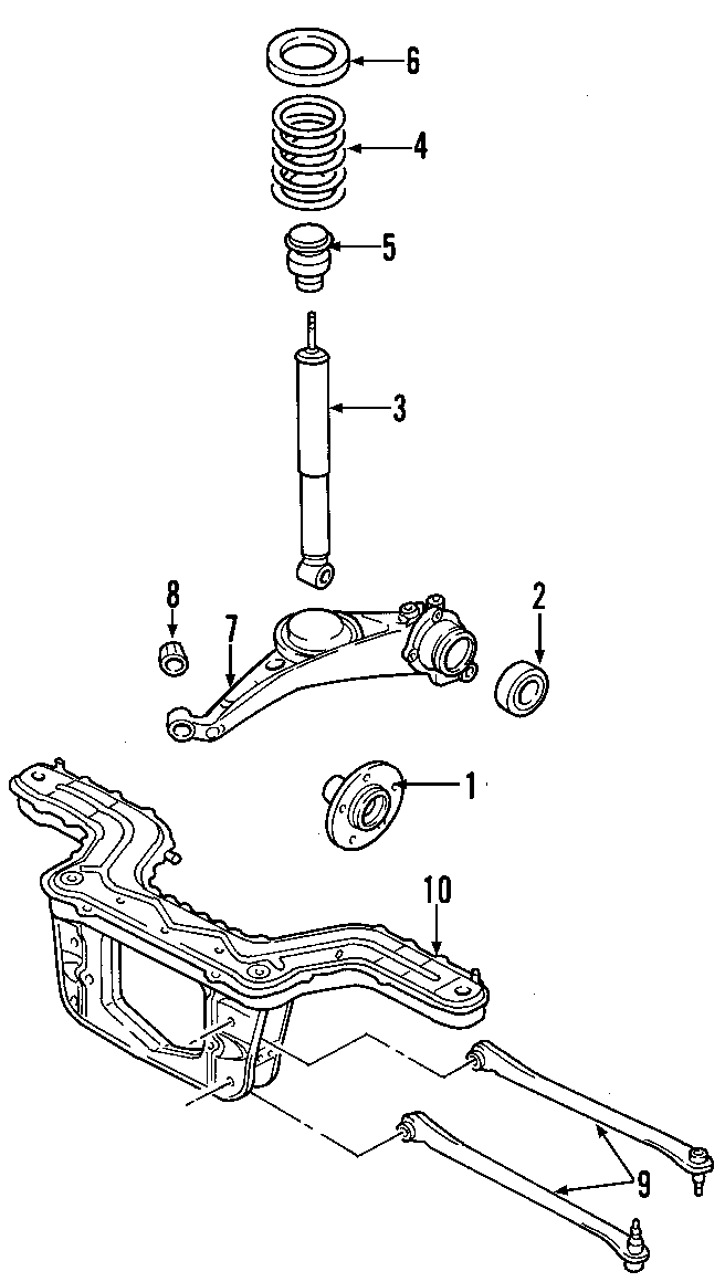 Diagram REAR SUSPENSION. STABILIZER BAR. SUSPENSION COMPONENTS. for your 2021 Mazda CX-5   