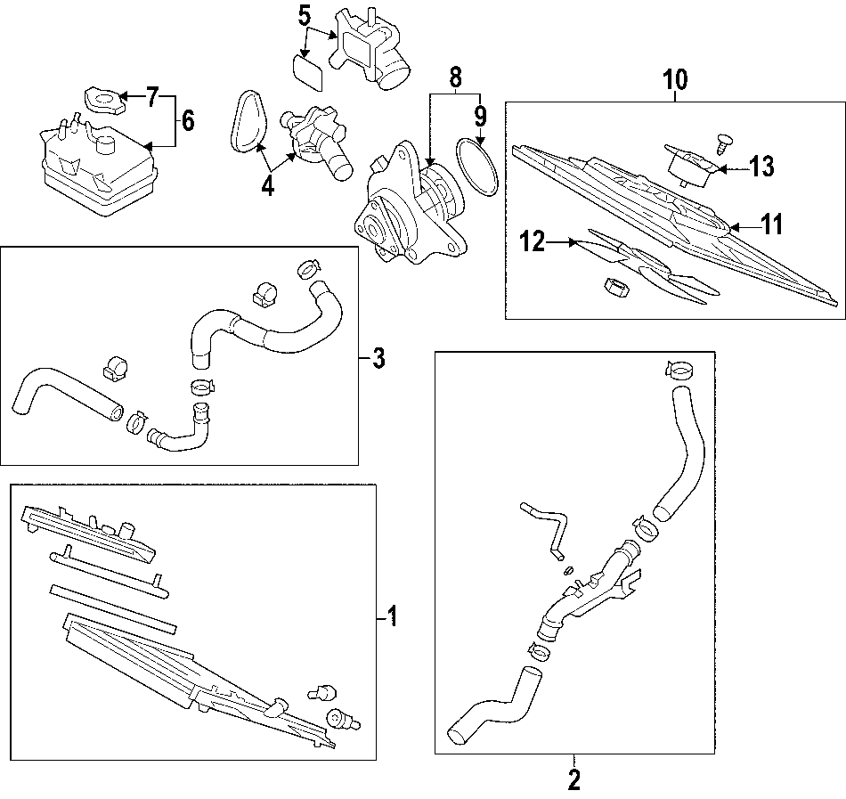 Diagram COOLING SYSTEM. COOLING FAN. RADIATOR. WATER PUMP. for your 1999 Mazda 626   