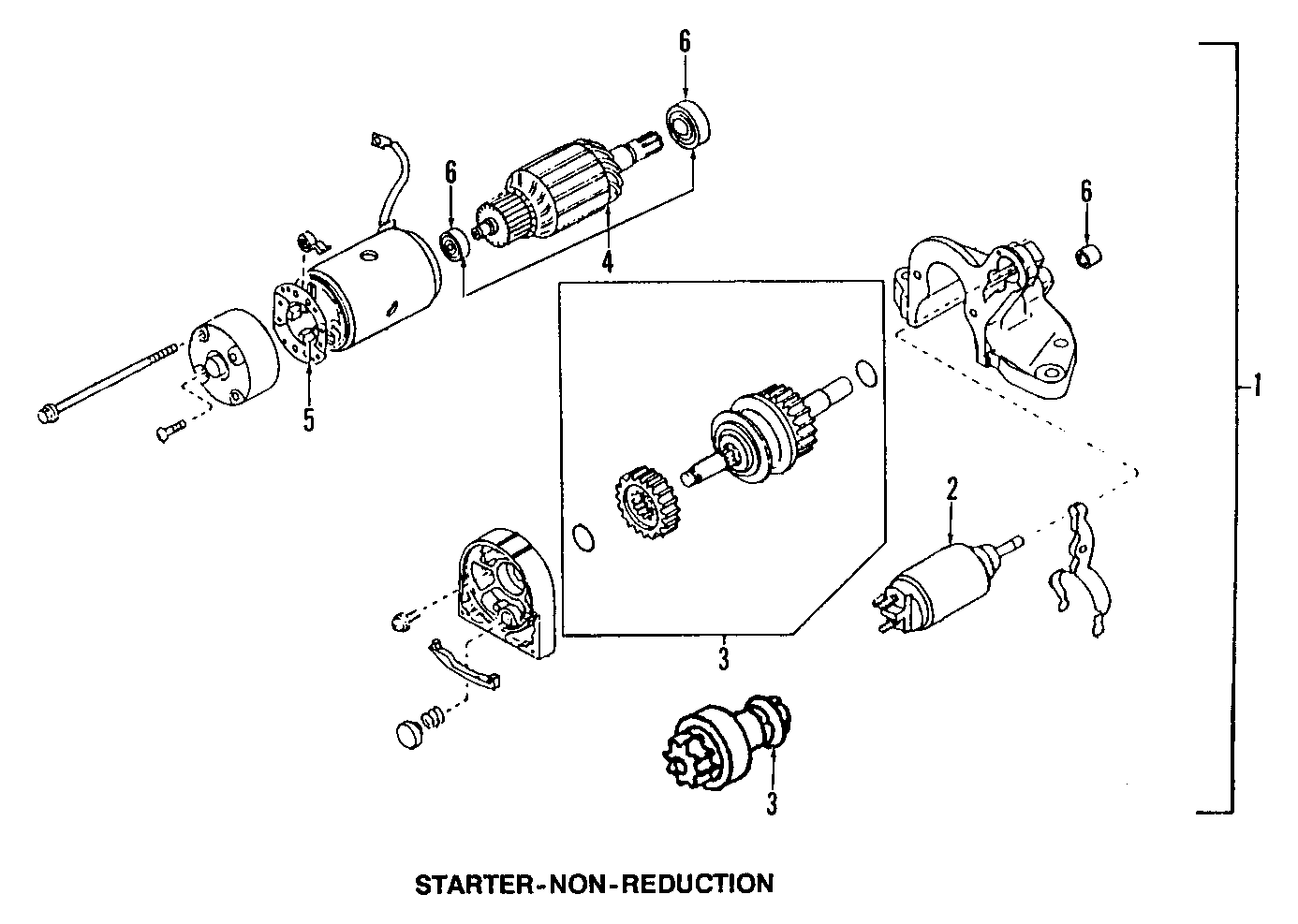 Diagram STARTER. for your Mazda MX-3  