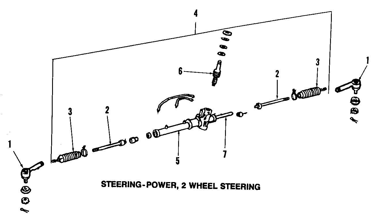 Diagram P/S PUMP & HOSES. STEERING GEAR & LINKAGE. for your Mazda 323  