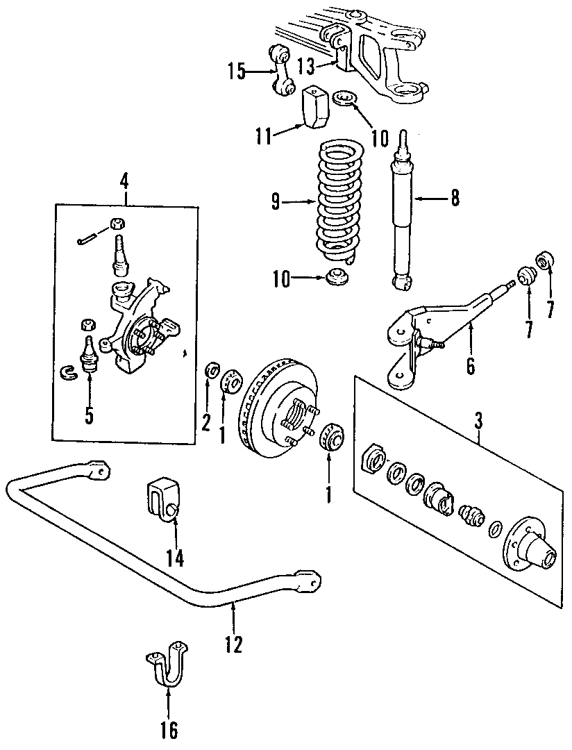 Diagram FRONT SUSPENSION. STABILIZER BAR. SUSPENSION COMPONENTS. for your 2017 Mazda MX-5 Miata  Sport Convertible 