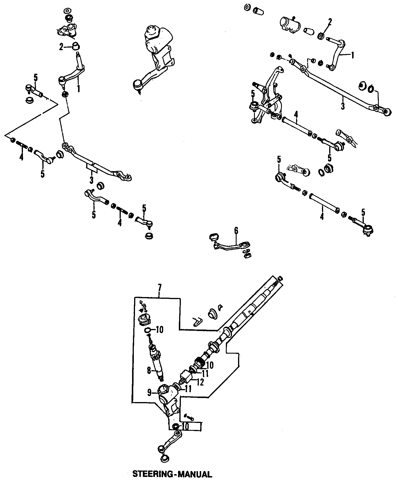 Diagram STEERING GEAR & LINKAGE. for your 2023 Mazda CX-5  2.5 S Carbon Edition Sport Utility 