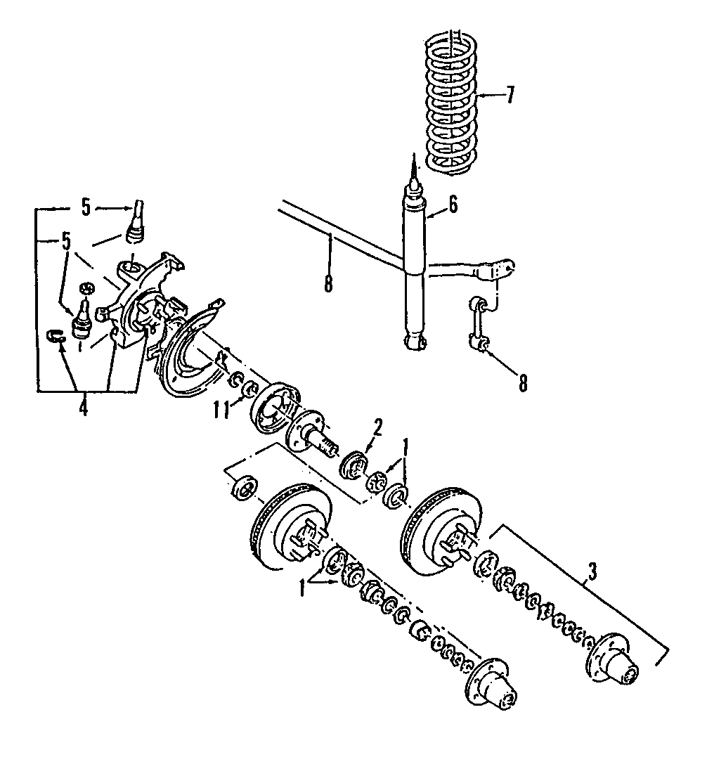 Diagram FRONT SUSPENSION. LOCKING HUB. STABILIZER BAR. SUSPENSION COMPONENTS. for your 2021 Mazda CX-5 2.5L SKYACTIV A/T AWD Sport Sport Utility 