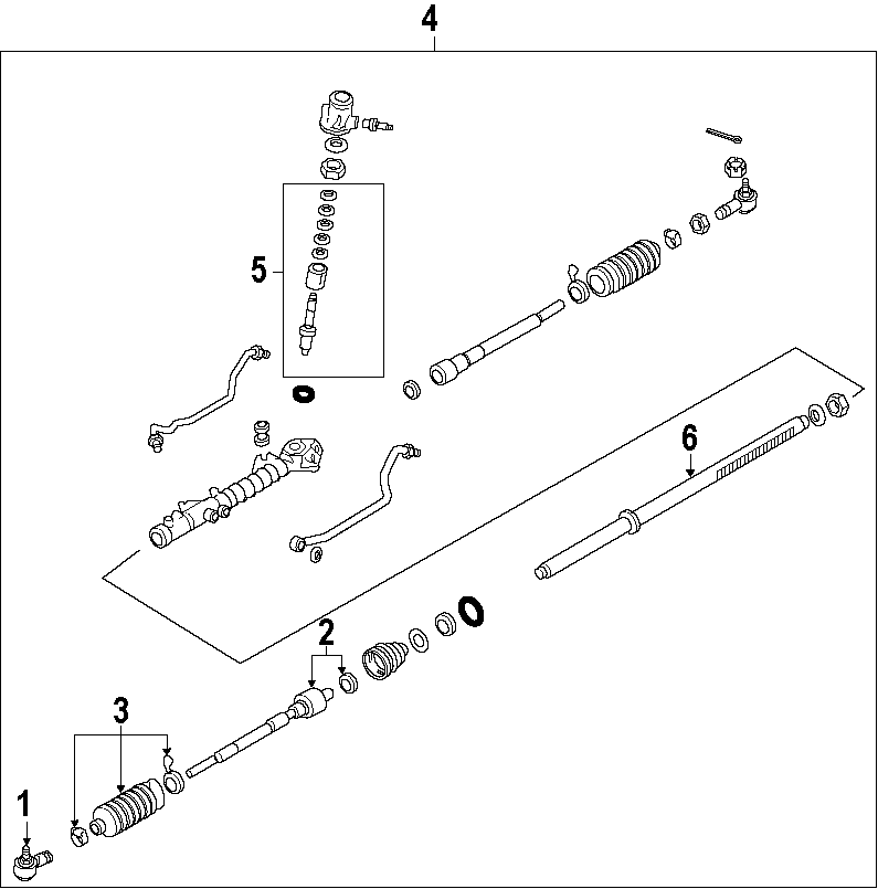 Diagram P/S PUMP & HOSES. STEERING GEAR & LINKAGE. for your 2019 Mazda CX-5  Sport Sport Utility 