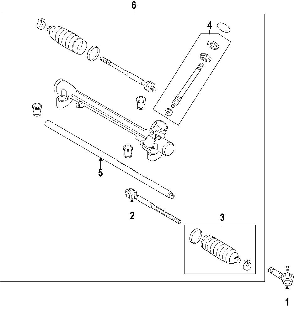 Diagram STEERING GEAR & LINKAGE. for your 2016 Mazda CX-5   