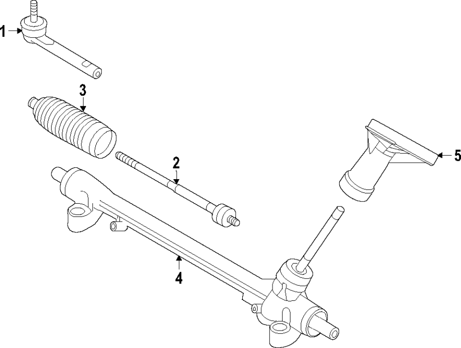 Diagram STEERING GEAR & LINKAGE. for your 2022 Mazda CX-5  2.5 S Carbon Edition Sport Utility 