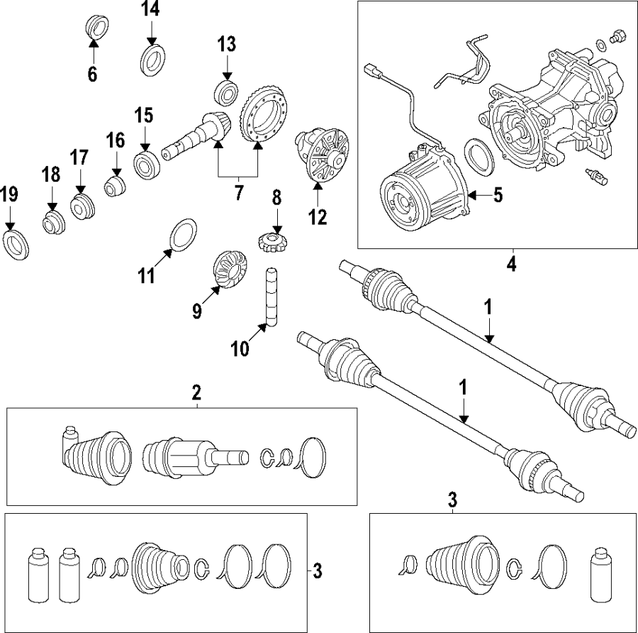 Diagram Rear axle. Differential. Drive axles. Propeller shaft. for your 1987 Mazda B2000   