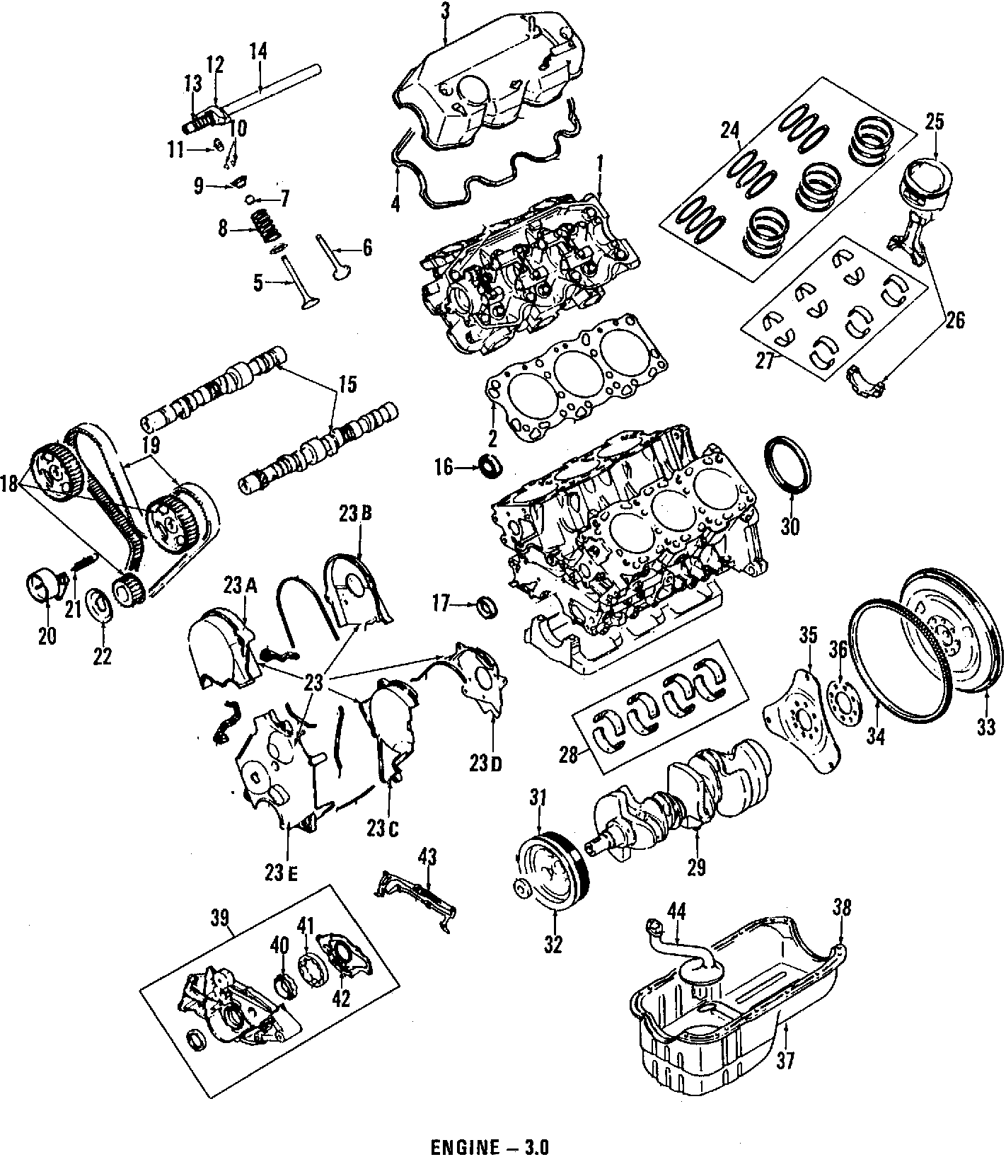 4CAMSHAFT & TIMING. CRANKSHAFT & BEARINGS. CYLINDER HEAD & VALVES. LUBRICATION. MOUNTS. PISTONS. RINGS & BEARINGS.https://images.simplepart.com/images/parts/motor/fullsize/F700045.png