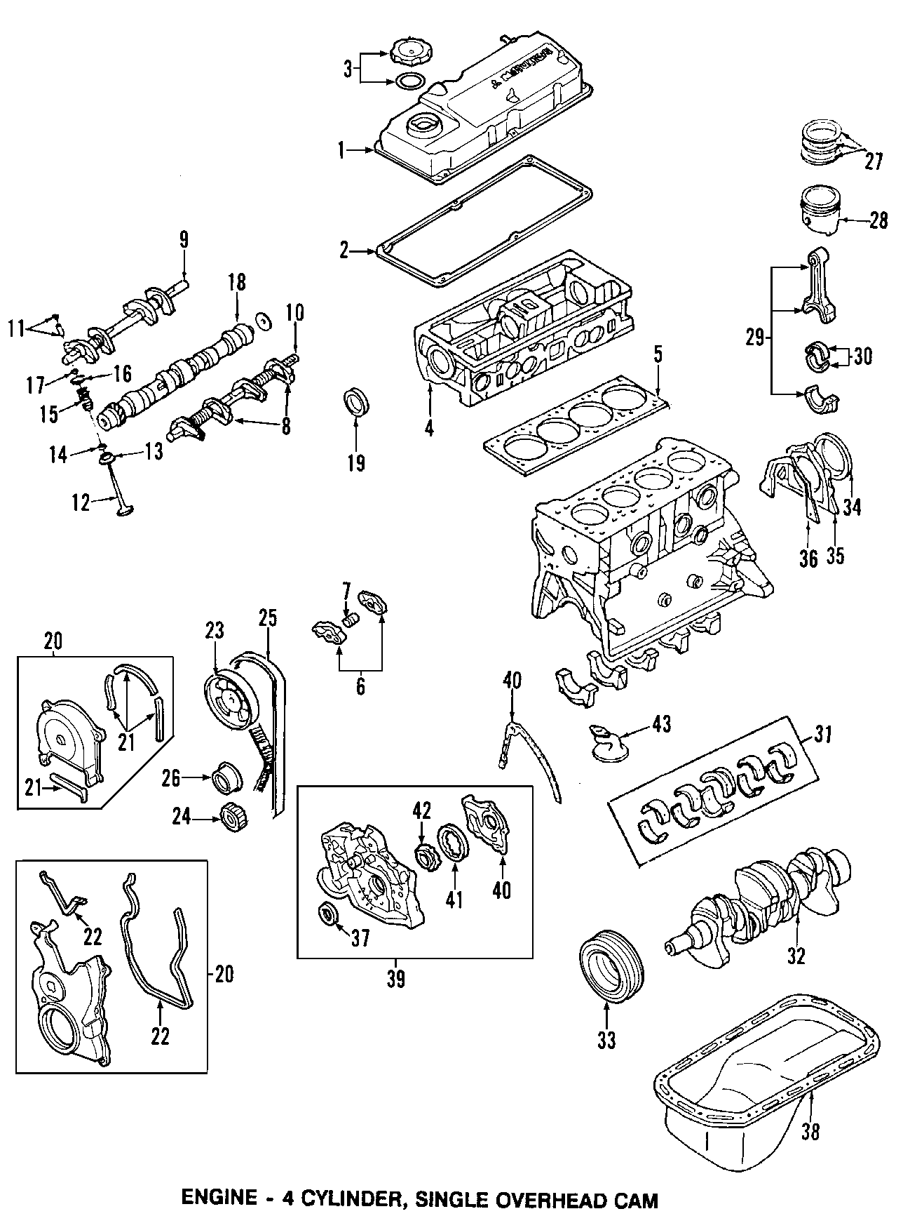 33CAMSHAFT & TIMING. CRANKSHAFT & BEARINGS. CYLINDER HEAD & VALVES. LUBRICATION. MOUNTS. PISTONS. RINGS & BEARINGS.https://images.simplepart.com/images/parts/motor/fullsize/F701040.png