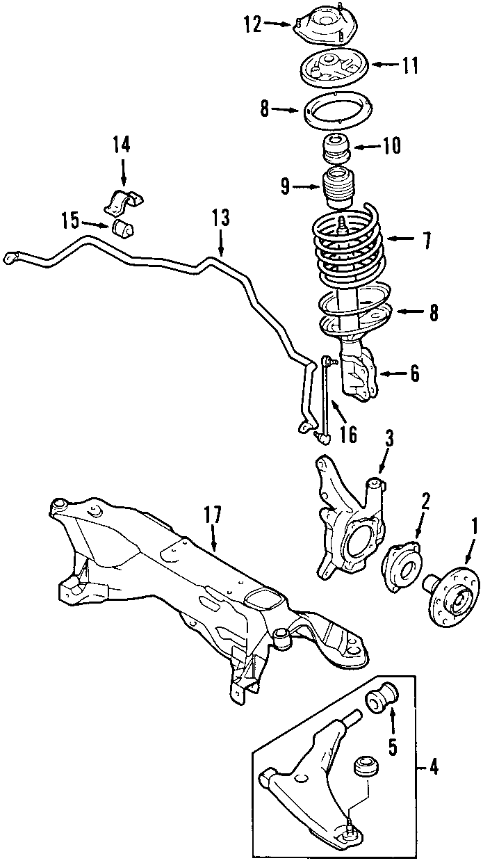 9FRONT SUSPENSION. LOWER CONTROL ARM. STABILIZER BAR. SUSPENSION COMPONENTS.https://images.simplepart.com/images/parts/motor/fullsize/F706050.png