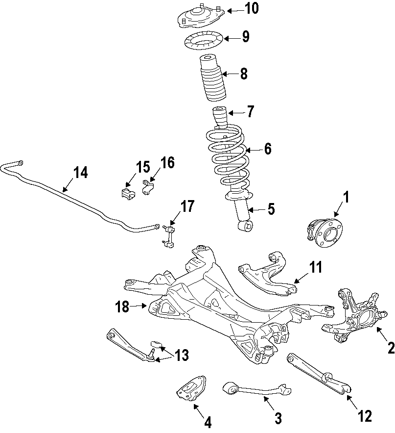 14REAR SUSPENSION. LOWER CONTROL ARM. STABILIZER BAR. SUSPENSION COMPONENTS. UPPER CONTROL ARM.https://images.simplepart.com/images/parts/motor/fullsize/F70A080.png