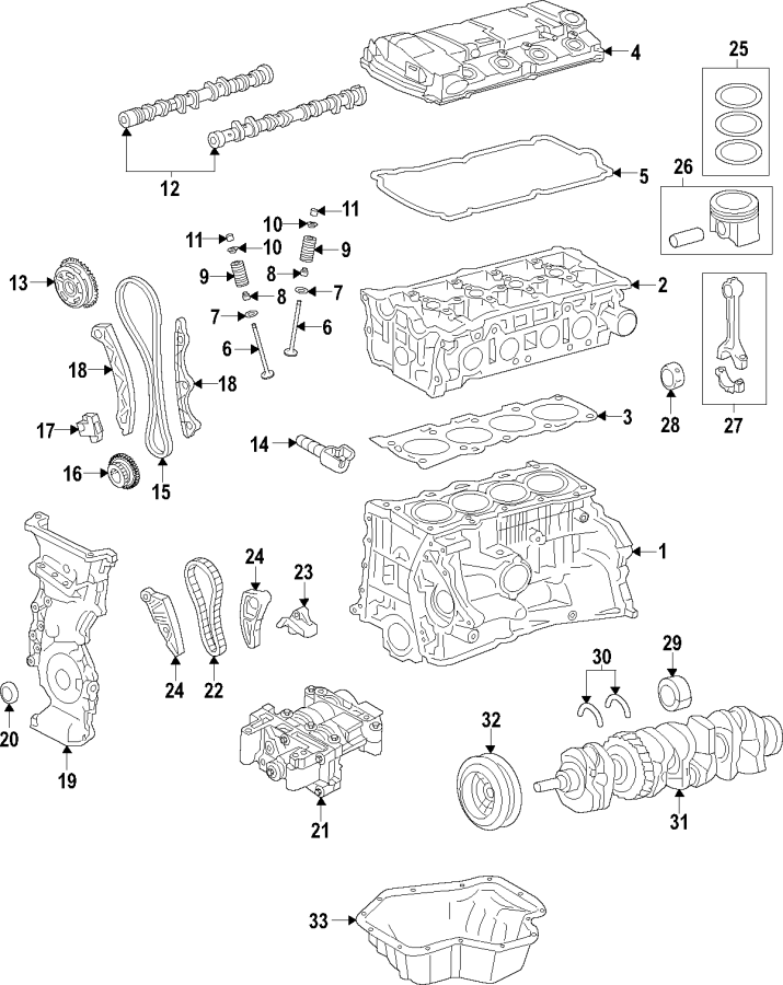 6Camshaft & timing. Crankshaft & bearings. Cylinder head & valves. Lubrication. Mounts. Pistons. Rings & bearings.https://images.simplepart.com/images/parts/motor/fullsize/F70C150.png