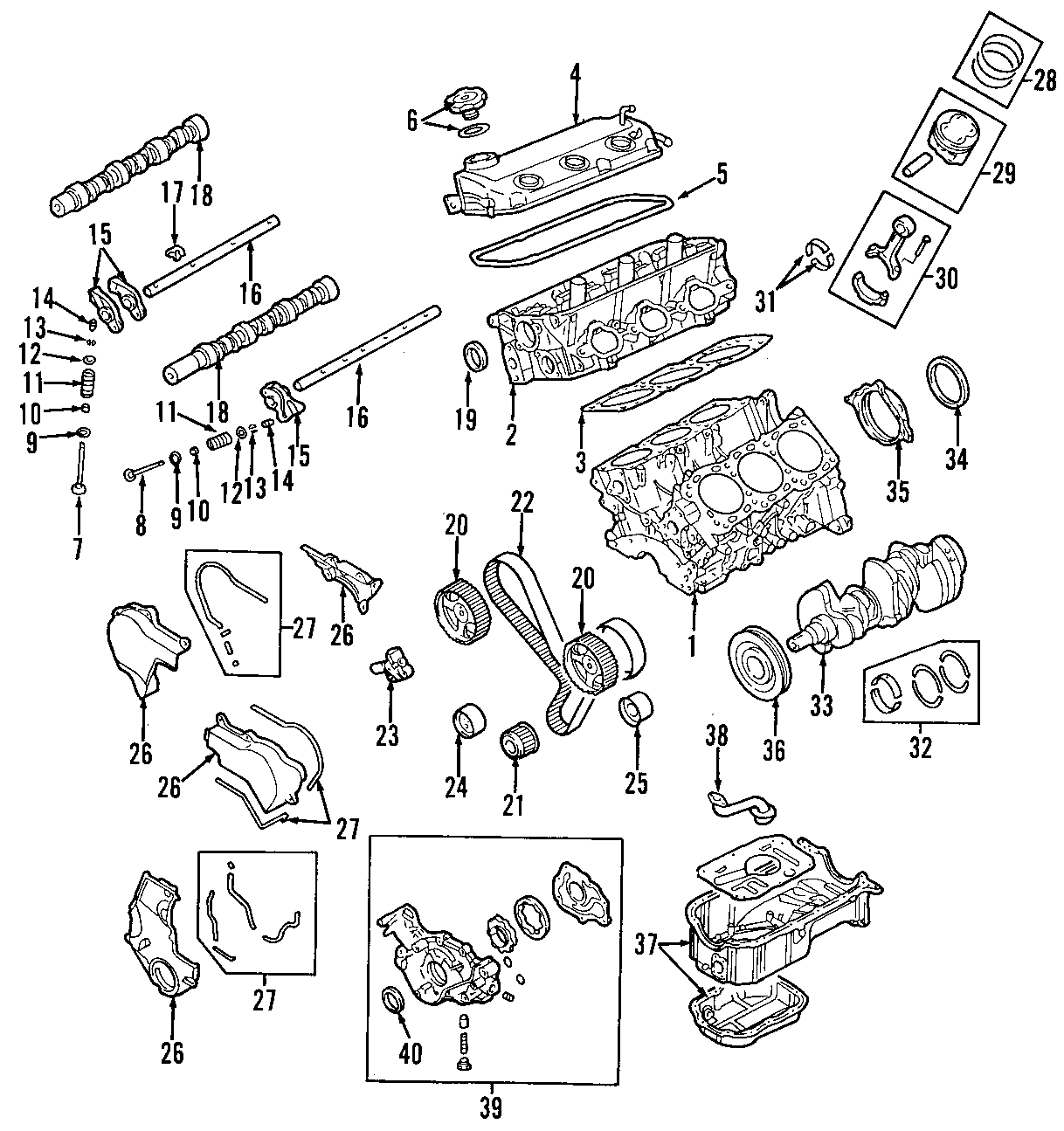 5CAMSHAFT & TIMING. CRANKSHAFT & BEARINGS. CYLINDER HEAD & VALVES. LUBRICATION. MOUNTS. PISTONS. RINGS & BEARINGS.https://images.simplepart.com/images/parts/motor/fullsize/F713040.png