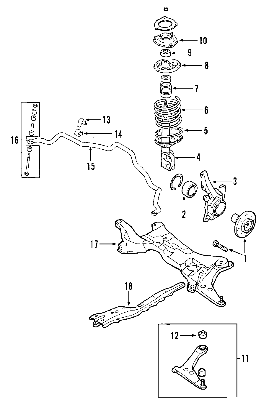 18FRONT SUSPENSION. LOWER CONTROL ARM. STABILIZER BAR. SUSPENSION COMPONENTS.https://images.simplepart.com/images/parts/motor/fullsize/F713050.png