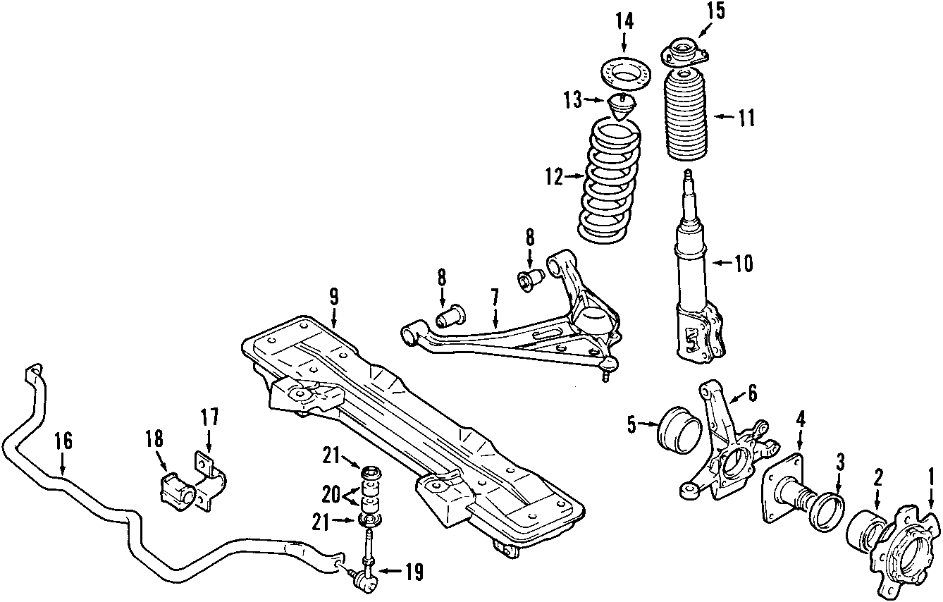 13FRONT SUSPENSION. LOWER CONTROL ARM. STABILIZER BAR. SUSPENSION COMPONENTS.https://images.simplepart.com/images/parts/motor/fullsize/F751070.png