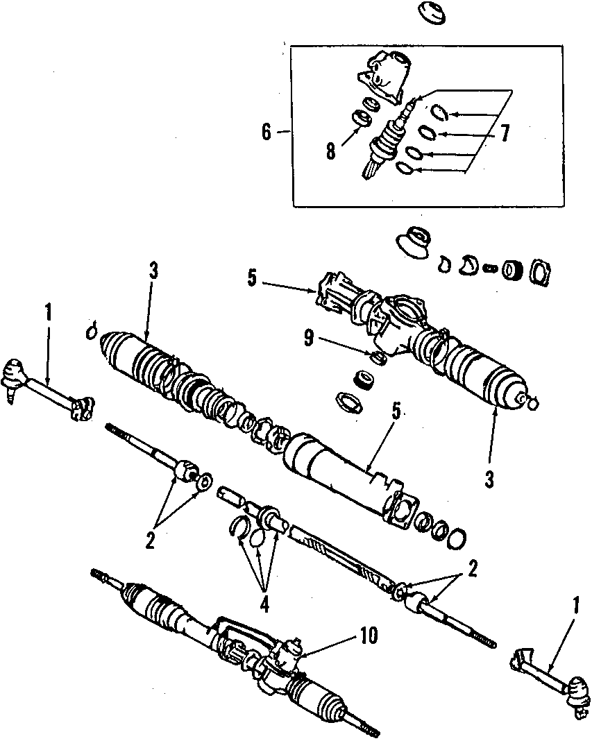 Diagram P/S PUMP & HOSES. STEERING GEAR & LINKAGE. for your 2007 Toyota Corolla   