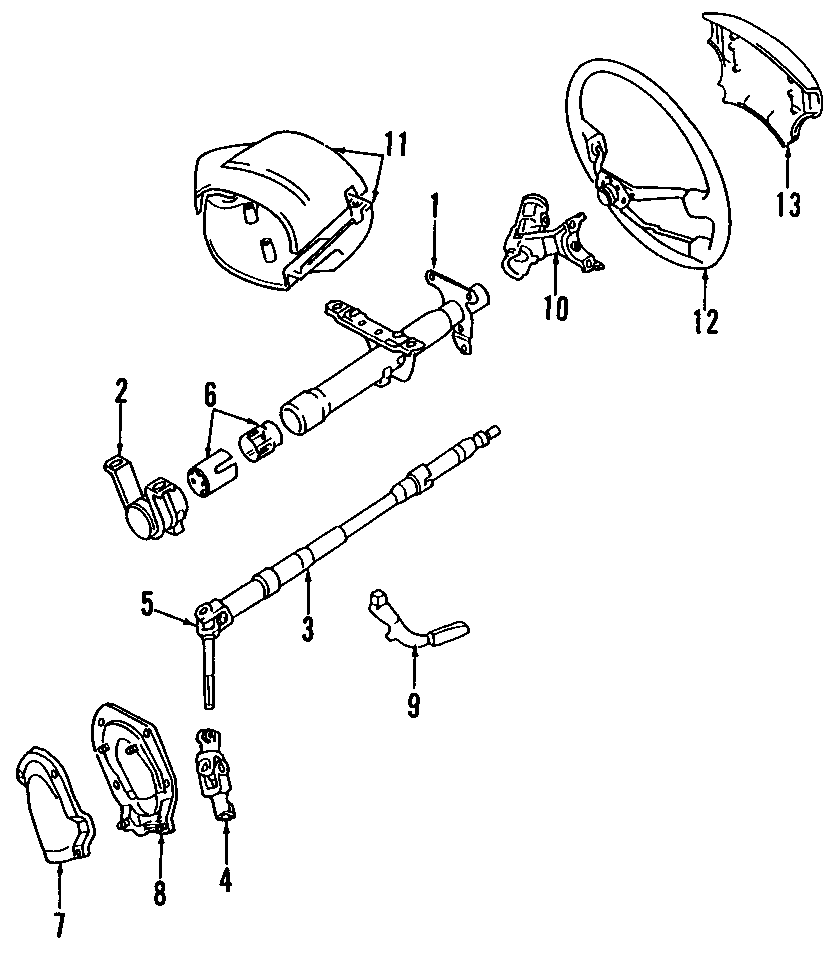 Diagram BODY ELECTRICAL. CHASSIS ELECTRICAL. IGNITION SYSTEM. INSTRUMENTS & GAUGES. POWERTRAIN CONTROL. STEERING COLUMN. for your 1986 Toyota Camry 2.0L DIESEL M/T DLX Sedan 