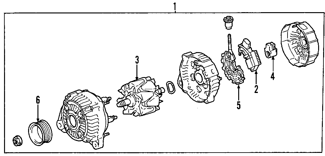 Diagram ALTERNATOR. for your Toyota