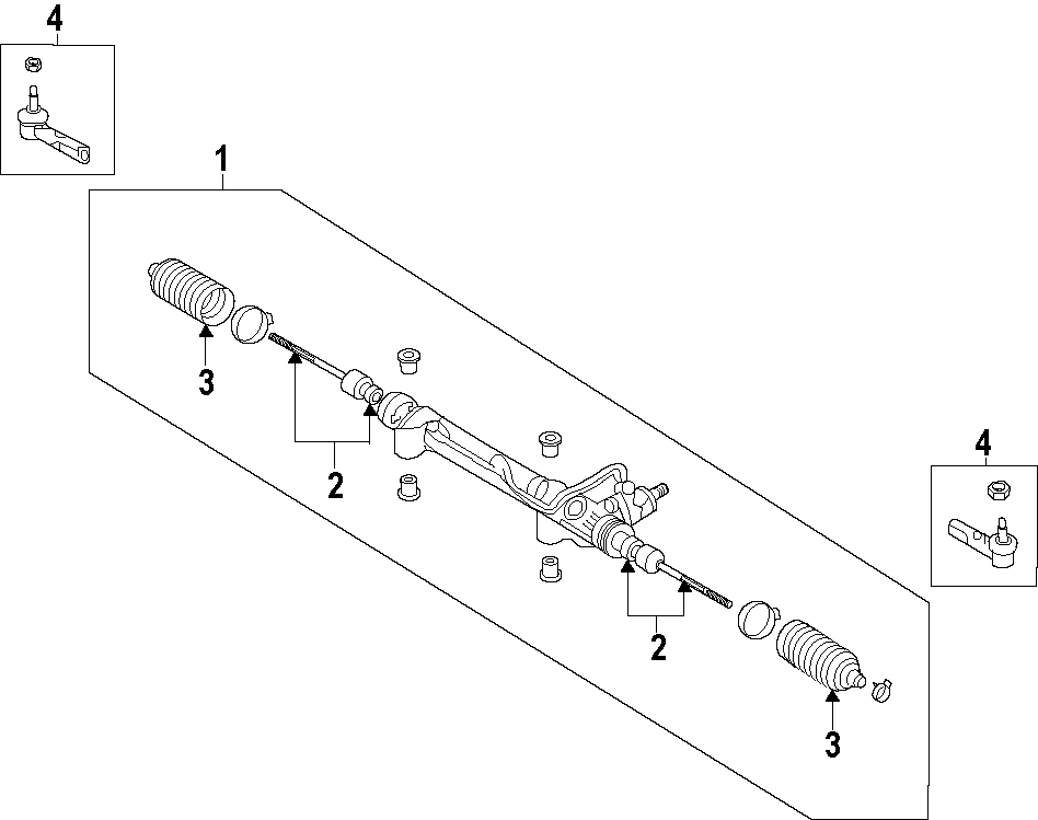 Diagram P/S PUMP & HOSES. STEERING GEAR & LINKAGE. for your 1995 Toyota T100   