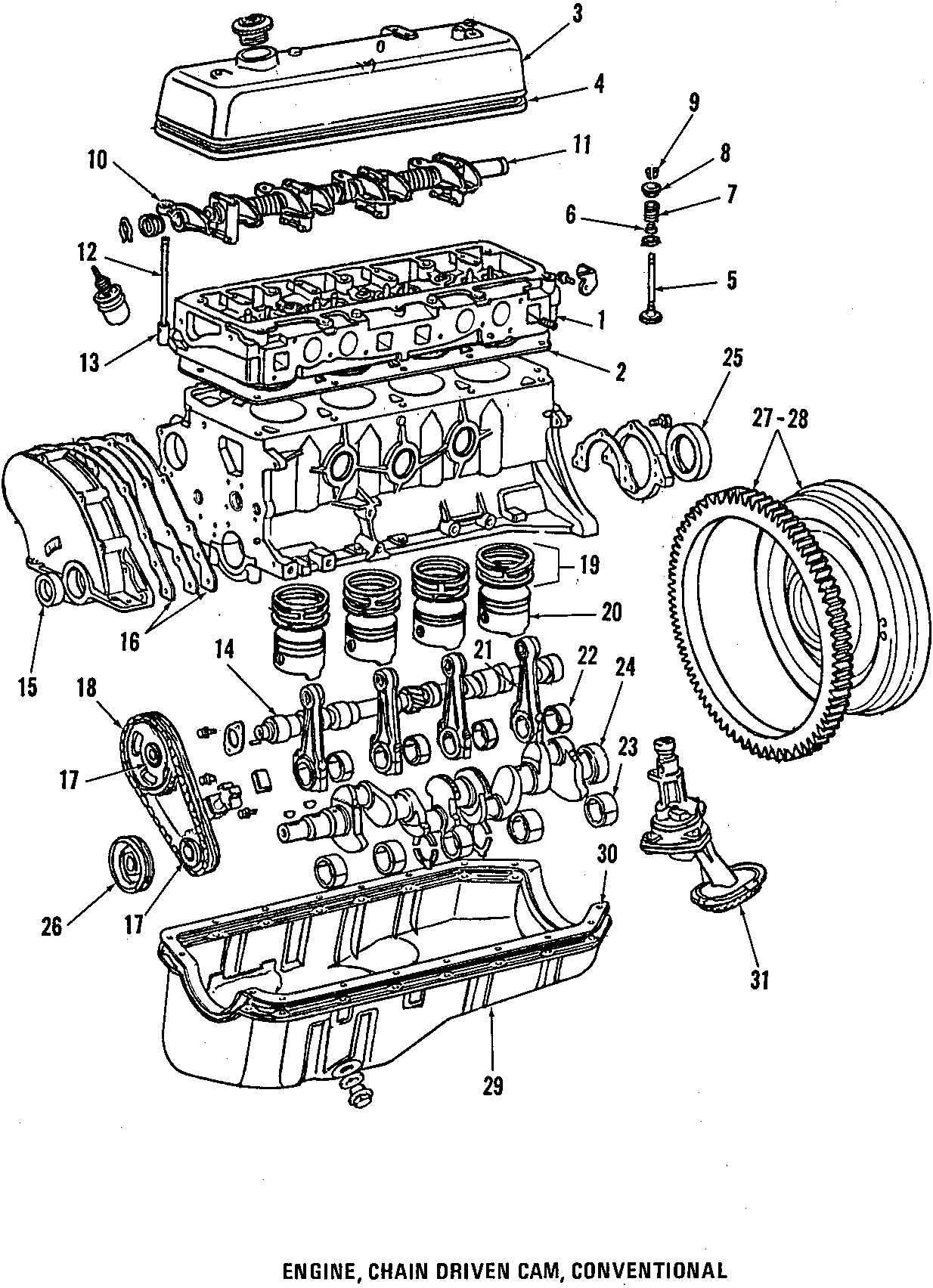 Diagram CAMSHAFT & TIMING. CRANKSHAFT & BEARINGS. CYLINDER HEAD & VALVES. LUBRICATION. PISTONS. RINGS & BEARINGS. for your 2010 Toyota Tacoma  Pre Runner Standard Cab Pickup Fleetside 