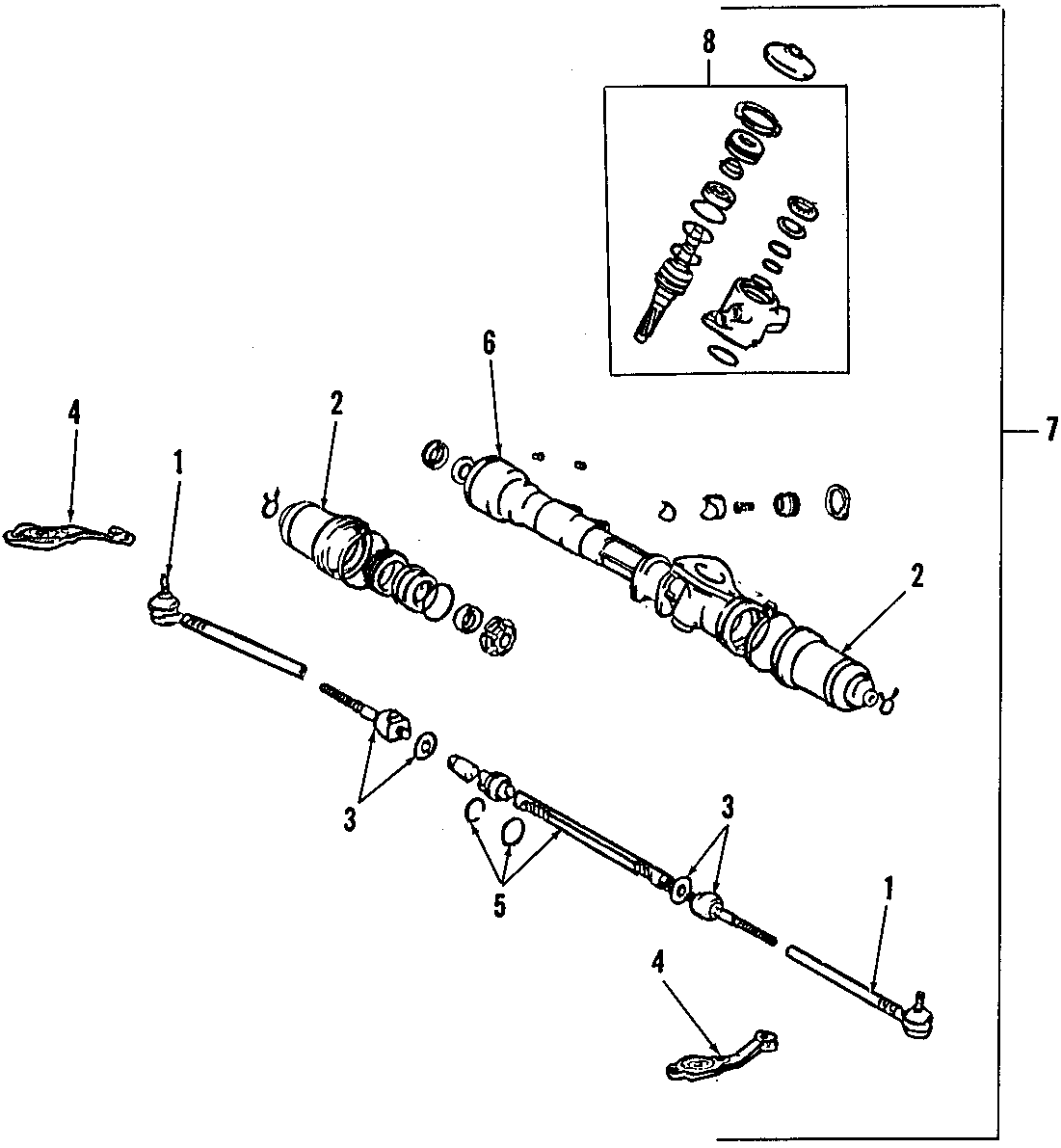 Diagram P/S PUMP & HOSES. STEERING GEAR & LINKAGE. for your 2005 Toyota Tundra 4.7L V8 A/T 4WD Base Standard Cab Pickup Fleetside 