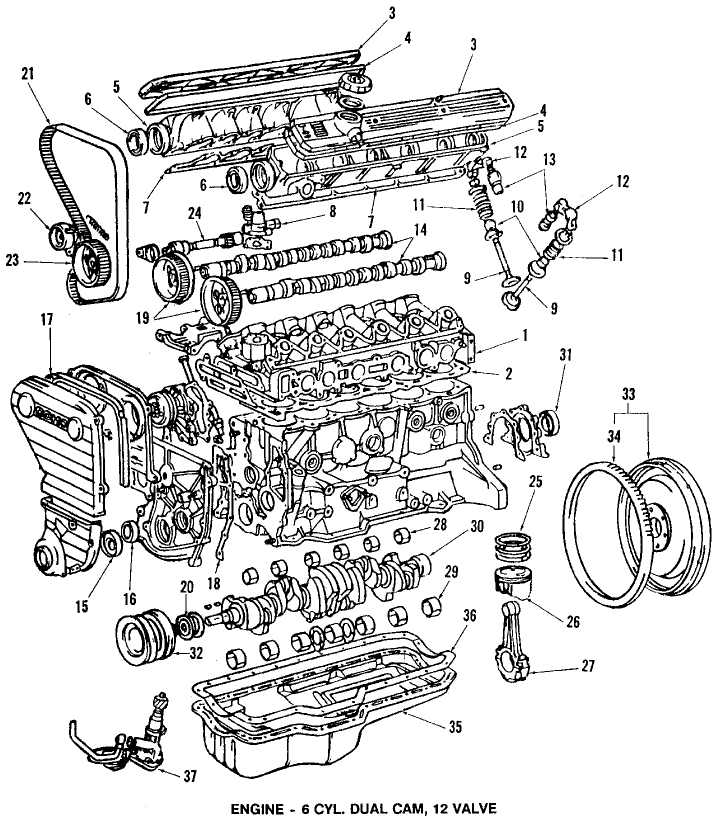 Diagram CAMSHAFT & TIMING. CRANKSHAFT & BEARINGS. CYLINDER HEAD & VALVES. LUBRICATION. MOUNTS. PISTONS. RINGS & BEARINGS. for your 2010 Toyota Tacoma  Pre Runner Standard Cab Pickup Fleetside 