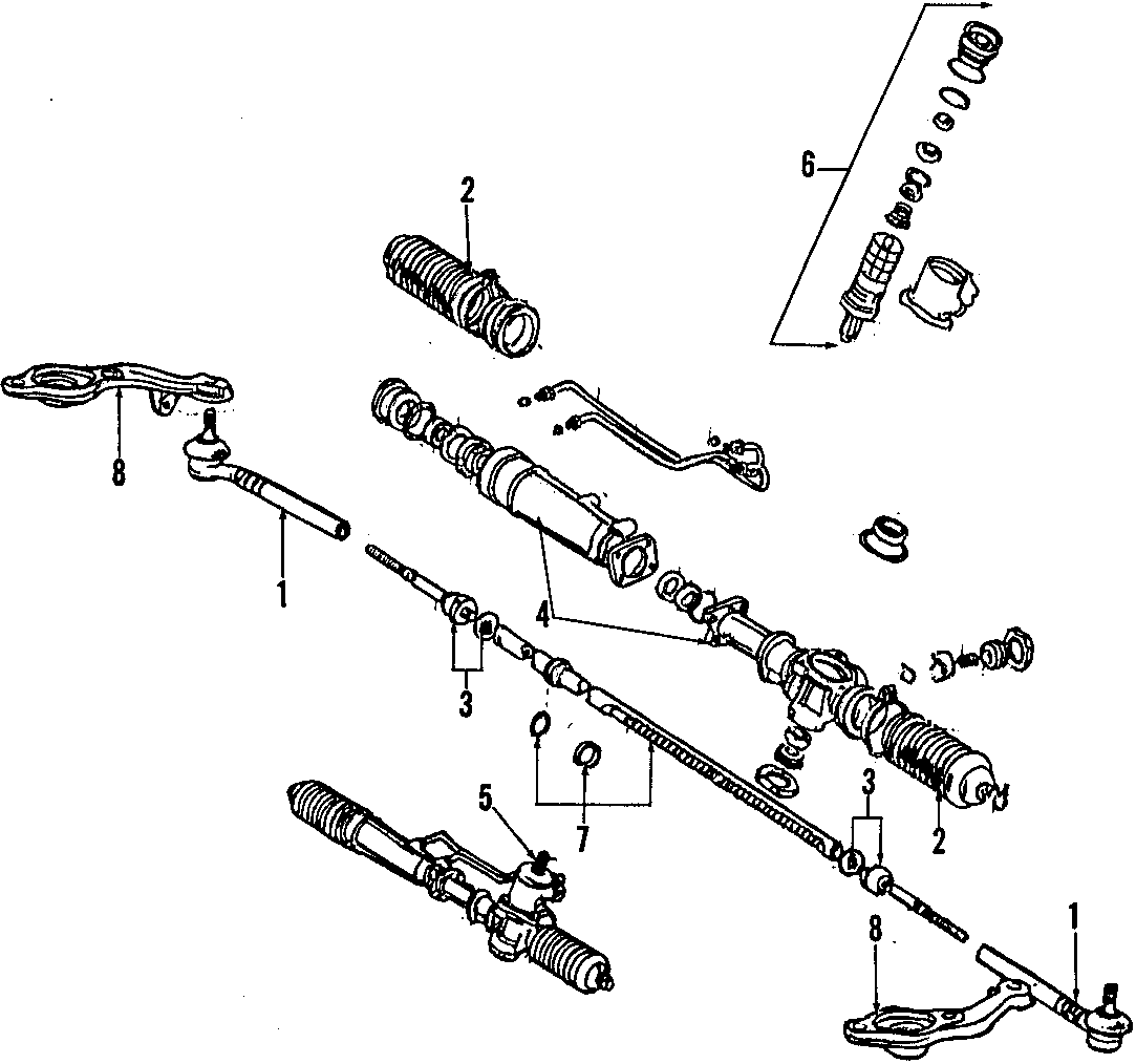 Diagram P/S PUMP & HOSES. STEERING GEAR & LINKAGE. SPEED SENSITIVE STEERING. for your 2005 Toyota Tundra  Base Standard Cab Pickup Fleetside 