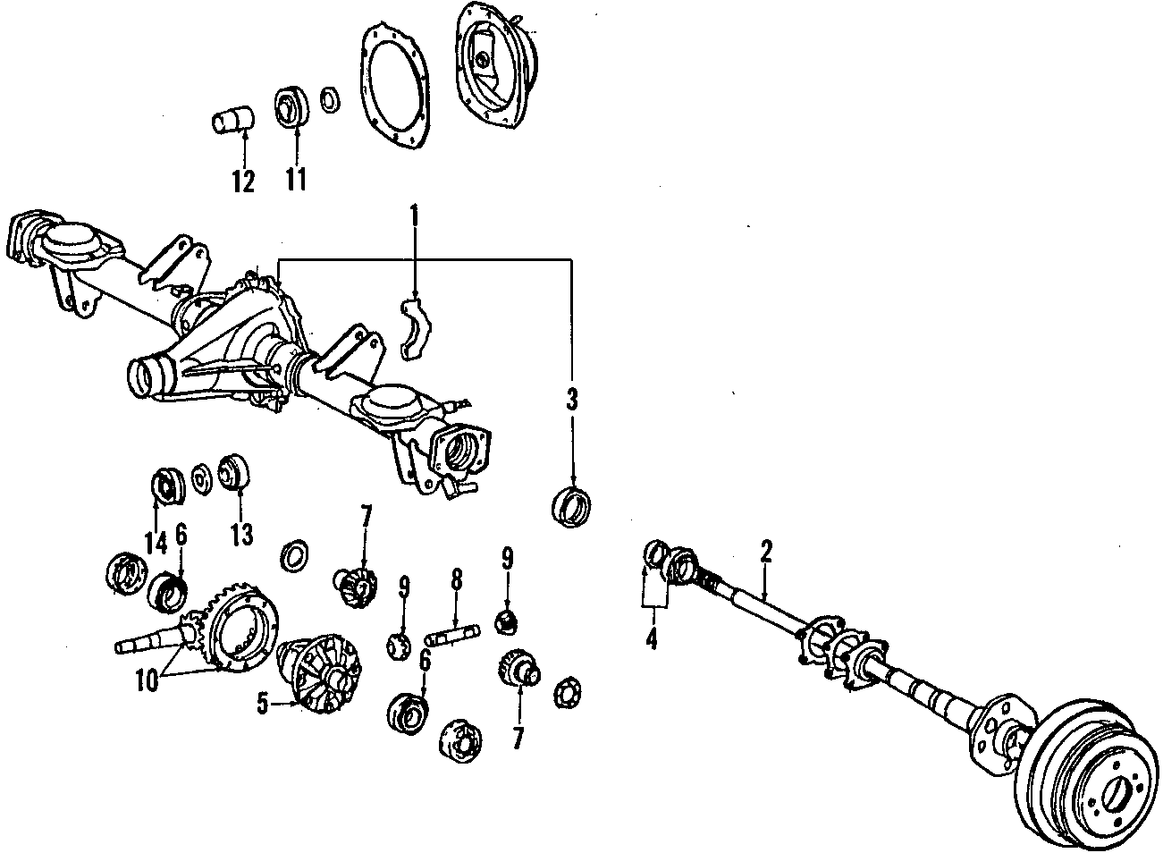 Diagram REAR AXLE. for your 1990 Toyota 4Runner   