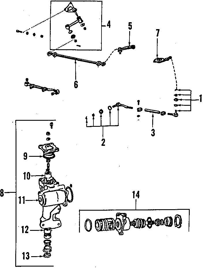 Diagram P/S PUMP & HOSES. STEERING GEAR & LINKAGE. for your 2005 Toyota Tundra  Limited Crew Cab Pickup Stepside 