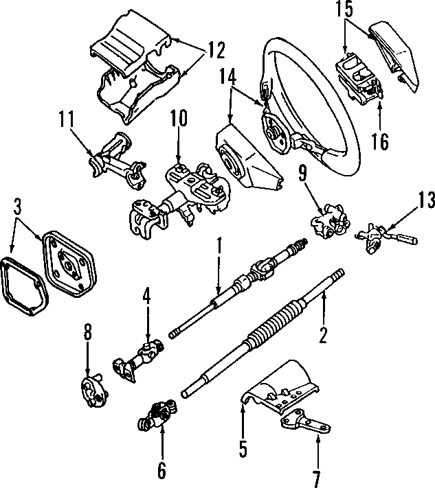 Diagram BODY ELECTRICAL. CHASSIS ELECTRICAL. IGNITION SYSTEM. INSTRUMENTS & GAUGES. POWERTRAIN CONTROL. STEERING COLUMN. for your 1988 Toyota PickUp   