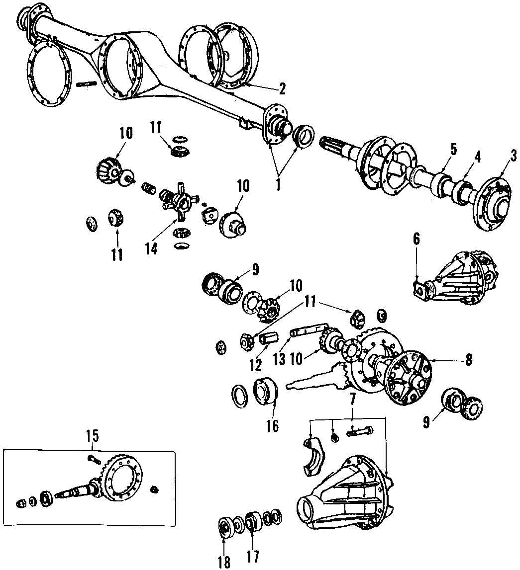 Diagram REAR AXLE. PROPELLER SHAFT. for your 2022 Toyota 4Runner  SR5 Premium Sport Utility 