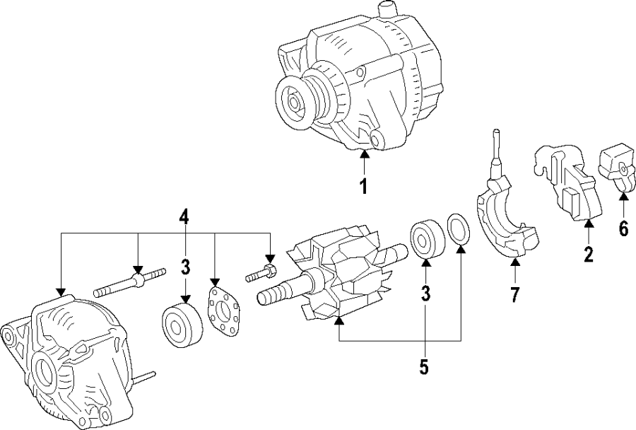 Diagram ALTERNATOR. for your Toyota