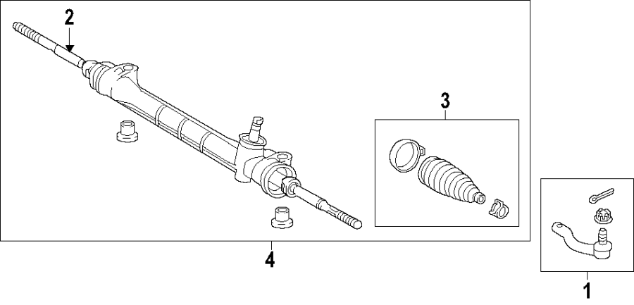 Diagram STEERING GEAR & LINKAGE. for your Toyota