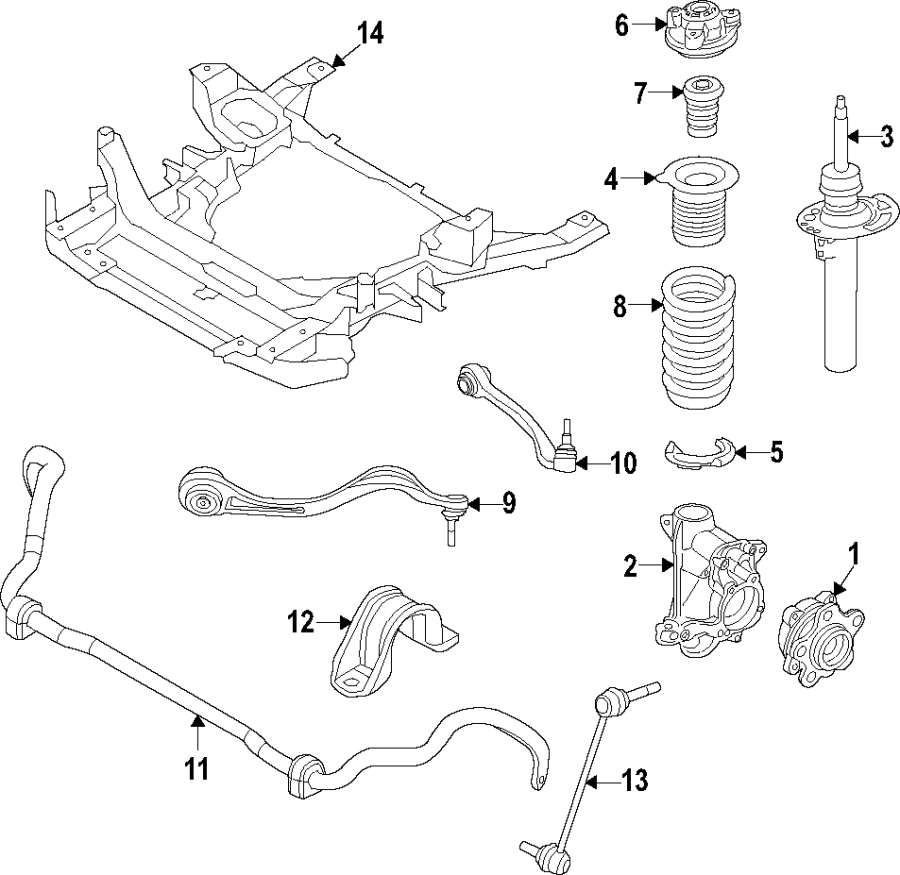 Diagram Front suspension. for your 2007 Toyota 4Runner   