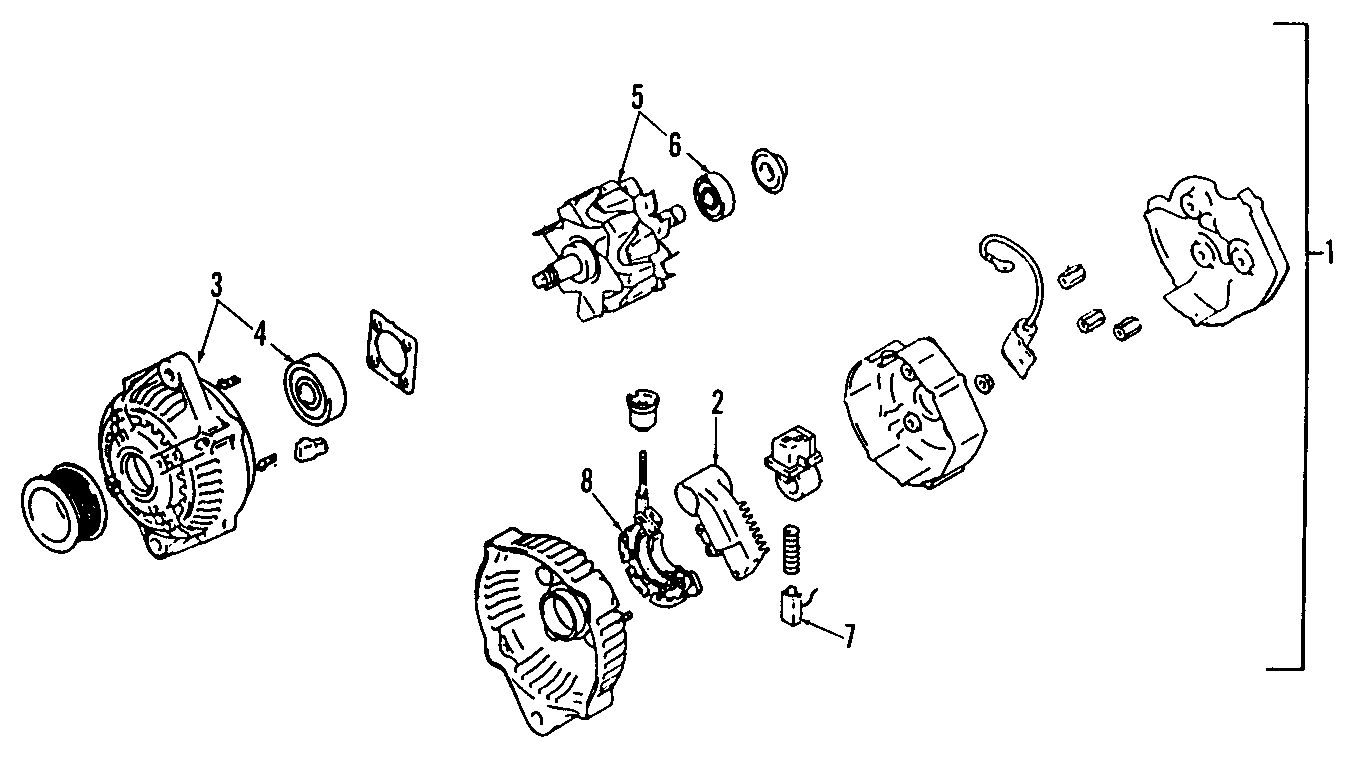 Diagram ALTERNATOR. for your Toyota