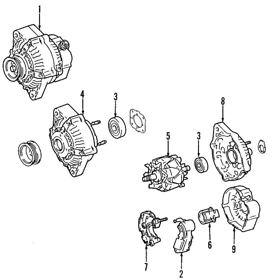 Diagram ALTERNATOR. for your Toyota