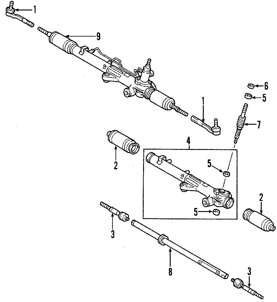 Diagram P/S PUMP & HOSES. STEERING GEAR & LINKAGE. for your 2005 Toyota Tundra  Limited Crew Cab Pickup Fleetside 