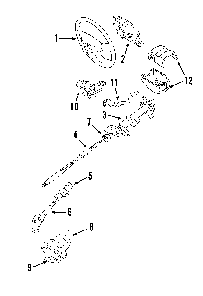Diagram STEERING COLUMN. STEERING WHEEL. for your 2005 Toyota 4Runner  Limited Sport Utility 