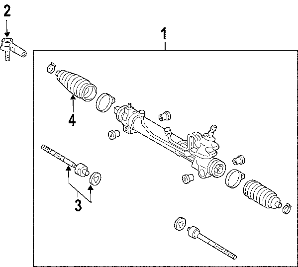 Diagram P/S PUMP & HOSES. STEERING GEAR & LINKAGE. for your 1995 Toyota T100   