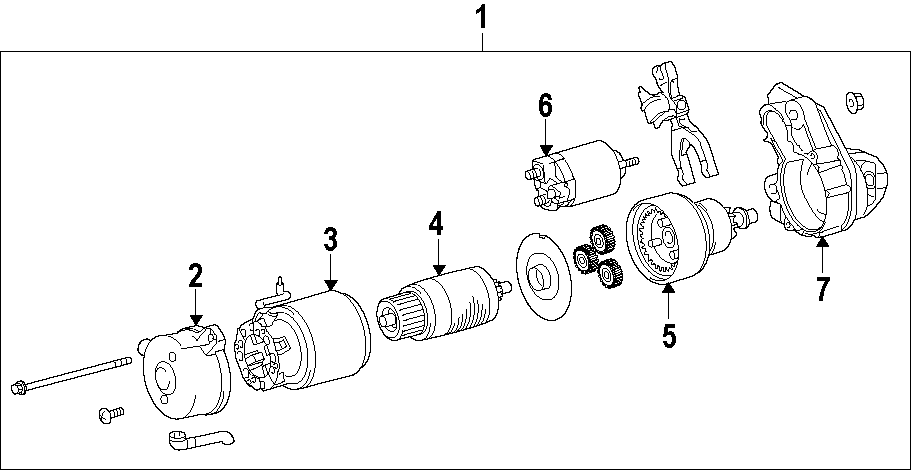 Diagram STARTER. for your 2018 Toyota Avalon 3.5L V6 A/T Touring Sedan 