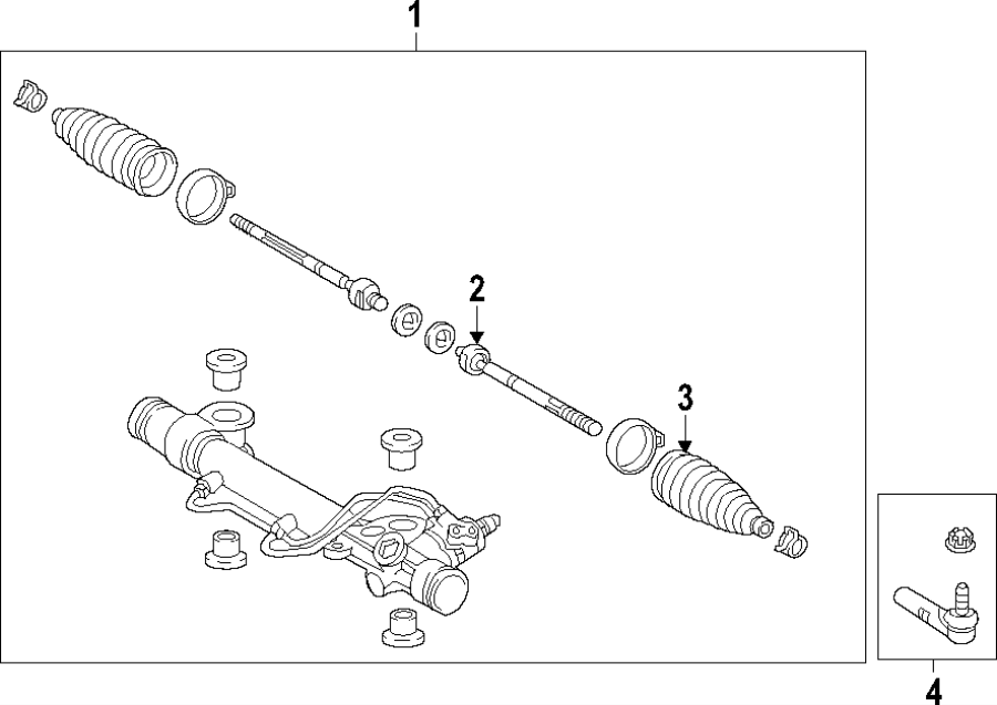 Diagram P/S PUMP & HOSES. STEERING GEAR & LINKAGE. for your 2005 Toyota Solara  SE CONVERTIBLE 